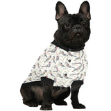 Pigeon Pattern Print Design 04 All Over Print Pet Dog Round Neck Fuzzy Shirt