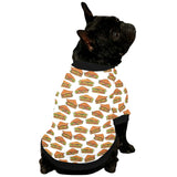 Sandwich Pattern Print Design 02 All Over Print Pet Dog Round Neck Fuzzy Shirt