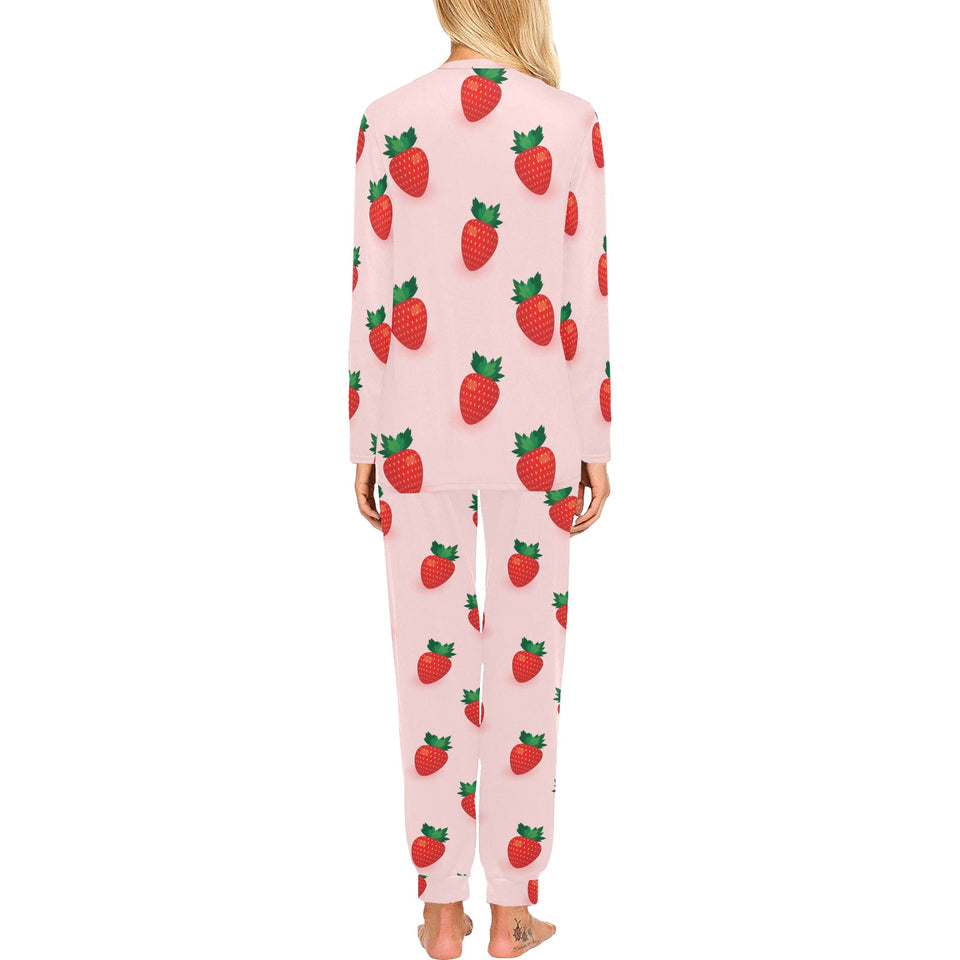 Strawberry beautiful pattern Women's All Over Print Pajama Set