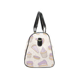 Cakes pies tarts muffins and eclairs purple bluebe Travel Bag