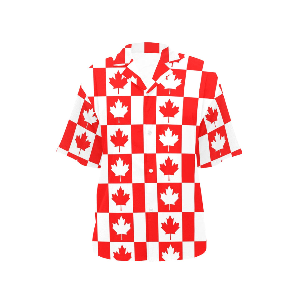 Canada Pattern Print Design 05 Women's All Over Print Hawaiian Shirt