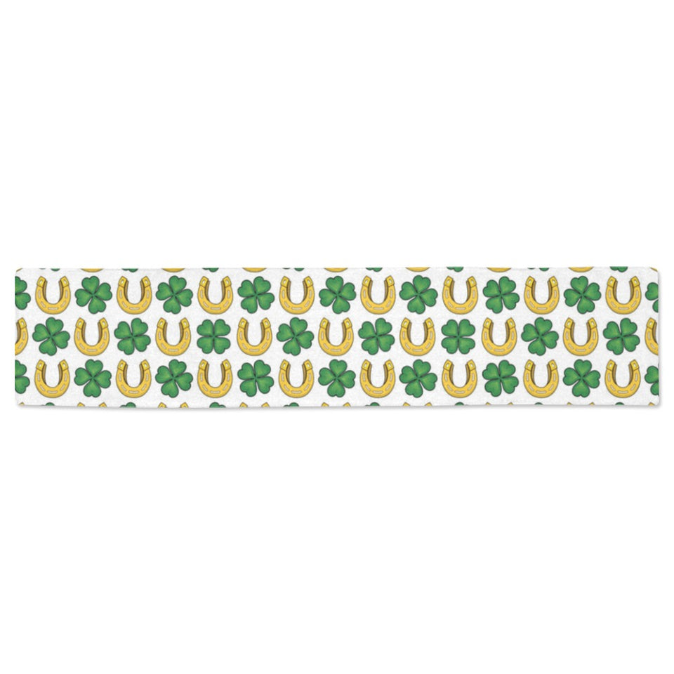 Horseshoes Pattern Print Design 04 Table Runner