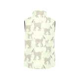 Little young goat pattern Men's Padded Vest