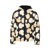 Champignon mushroom pattern Kids' Boys' Girls' Padded Hooded Jacket