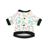 Colorful shell pattern All Over Print Pet Dog Round Neck Fuzzy Shirt