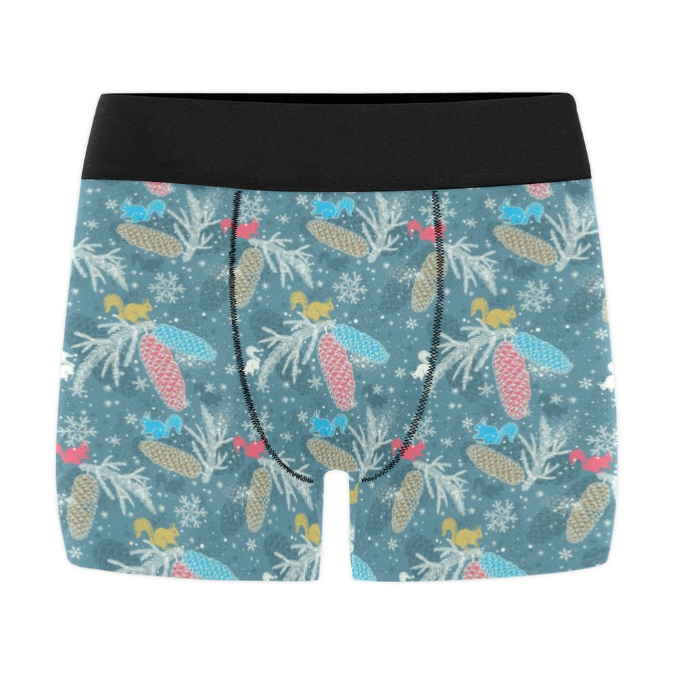 Squirrel Pattern Print Design 01 Men's All Over Print Boxer Briefs Men's Underwear