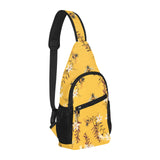 Bee flower pattern All Over Print Chest Bag