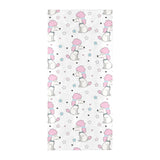 Cute poodle dog star pattern Beach Towel
