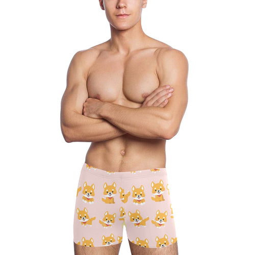 Cute shiba inu dog pattern Men's Swimming Trunks