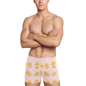 Cute shiba inu dog pattern Men's Swimming Trunks