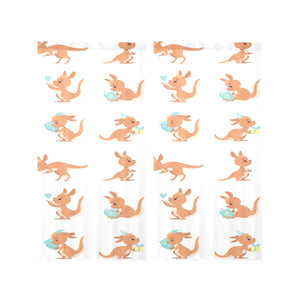 Cute Kangaroo pattern Gauze Curtain