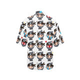 Cute ninja design pattern Women's All Over Print Hawaiian Shirt