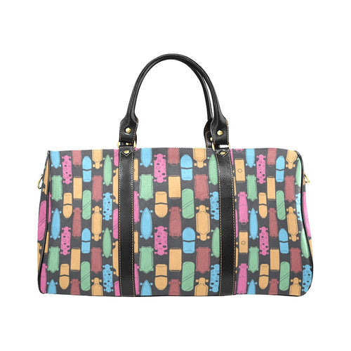 Skate Board Pattern Print Design 02 Travel Bag