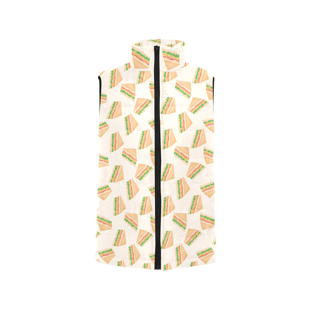 Sandwich Pattern Print Design 01 Men's Padded Vest