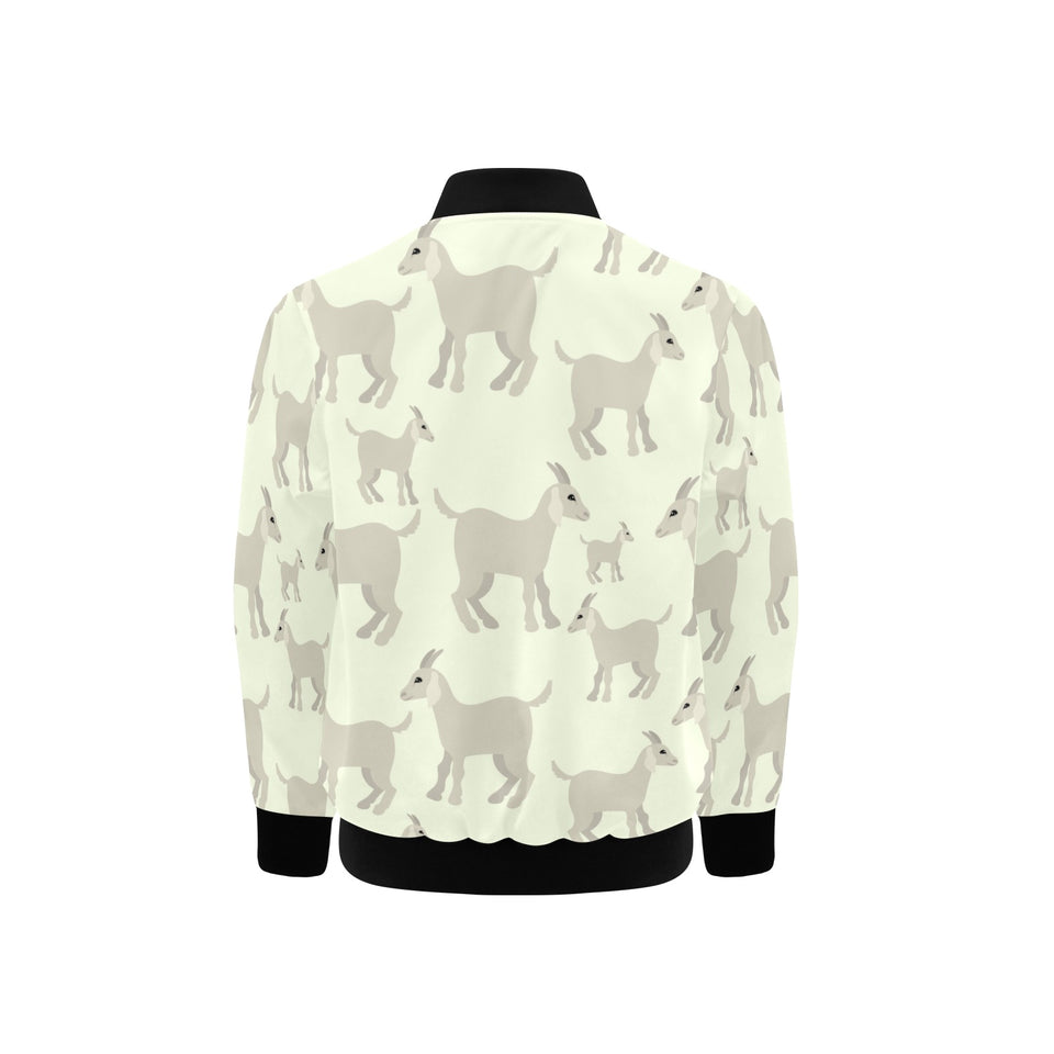 Little young goat pattern Kids' Boys' Girls' Bomber Jacket