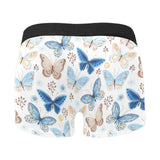 blue butterfly pattern Men's All Over Print Boxer Briefs Men's Underwear