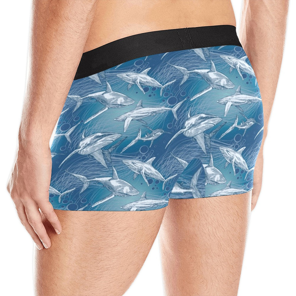 Shark hand drawn Men's All Over Print Boxer Briefs Men's Underwear