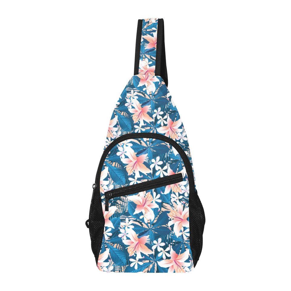 Hibiscus Pattern Print Design 02 All Over Print Chest Bag
