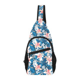 Hibiscus Pattern Print Design 02 All Over Print Chest Bag