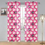 Guinea Pig Pattern Print Design 01 Gauze Curtain
