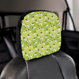 Jack Russel Pattern Print Design 01 Car Headrest Cover