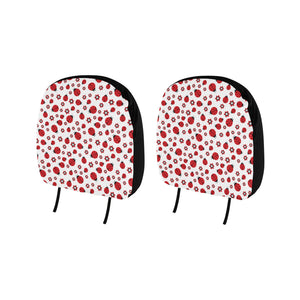 Ladybug Pattern Print Design 04 Car Headrest Cover