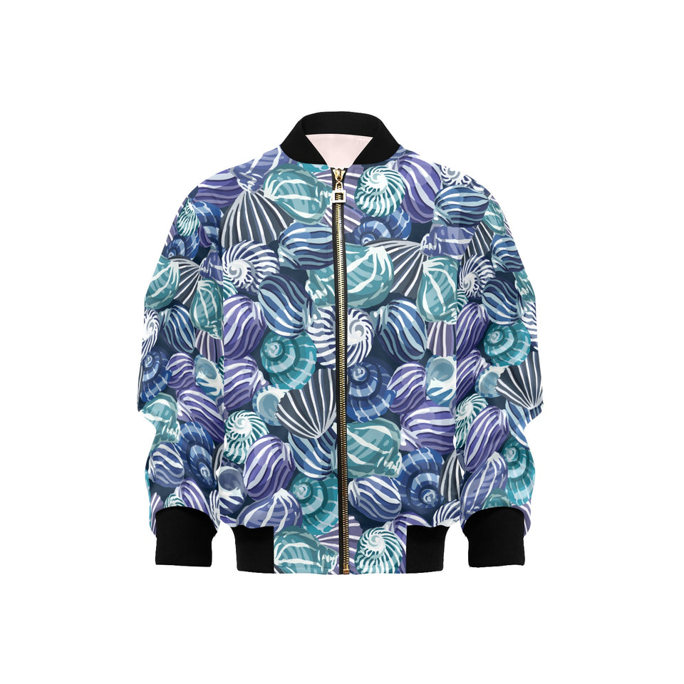 Shell design pattern Kids' Boys' Girls' Bomber Jacket