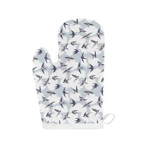 Swallow Pattern Print Design 05 Heat Resistant Oven Mitts