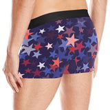 Red blue star pattern Men's All Over Print Boxer Briefs Men's Underwear