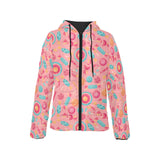Colorful candy pattern Women's Padded Hooded Jacket