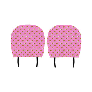 Pancake Pattern Print Design 04 Car Headrest Cover