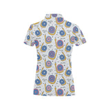 Snail Pattern Print Design 05 Women's All Over Print Polo Shirt