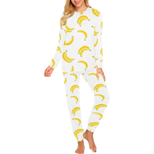 Banana pattern Women's All Over Print Pajama Set
