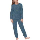 Swordfish Pattern Print Design 02 Kids' Boys' Girls' All Over Print Pajama Set