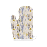 Lavender modern pattern blackground Heat Resistant Oven Mitts