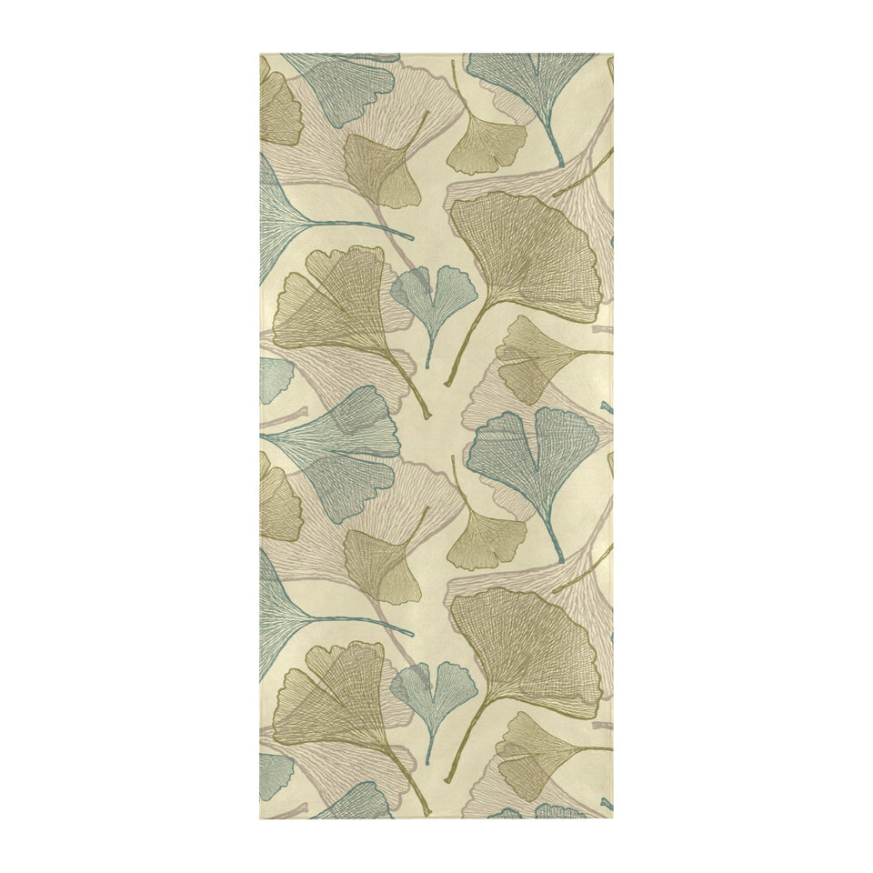 Ginkgo leaves design pattern Beach Towel