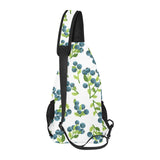 blueberry white background All Over Print Chest Bag
