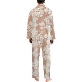 Beautiful hexagon japanese pattern Men's Long Pajama Set