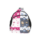 Teddy Bear Pattern Print Design 03 All Over Print Chest Bag