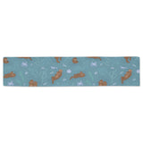 Sea otters pattern Table Runner