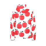 red apples white background Kids' Boys' Girls' Padded Hooded Jacket