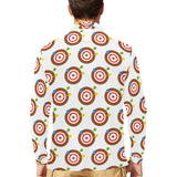 Darts Pattern Print Design 04 Men's Long Sleeve Polo Shirt