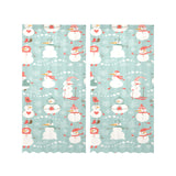 Cute snowman pattern Gauze Curtain