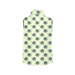 Snail Pattern Print Design 04 Men's Padded Vest