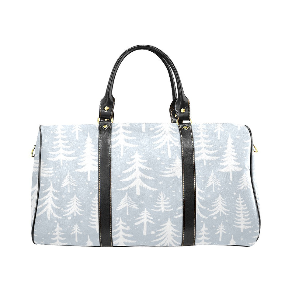 Christmas tree winter forest pattern Travel Bag