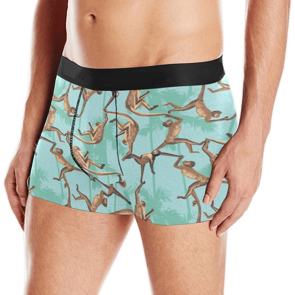 Monkey Palm tree background Men's All Over Print Boxer Briefs Men's Underwear