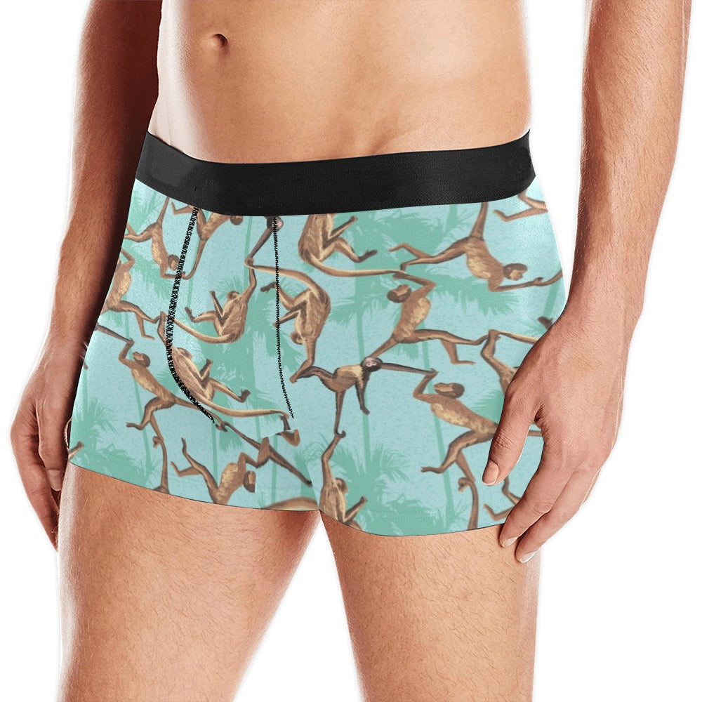 Monkey Palm tree background Men's All Over Print Boxer Briefs Men's Underwear