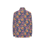 Goldfish Pattern Print Design 05 Women's Long Sleeve Polo Shirt