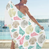 Colorful shell pattern Beach Towel