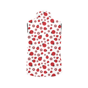 Ladybug Pattern Print Design 04 Men's Padded Vest
